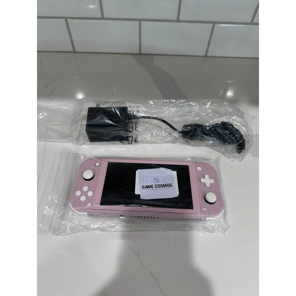 Custom Nintendo Switch Lite Pale Pink Game Cosmos NEW Cherry Blossom girl NWT